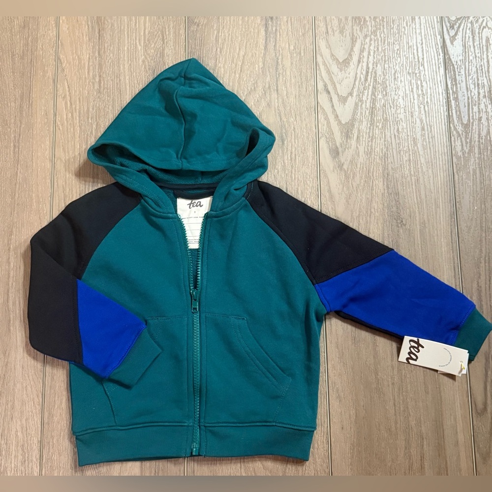 Tea Collection Colorblock Hoodie NWT